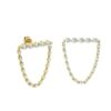 Boucles d'oreilles diamant sophistiqué-18k-or