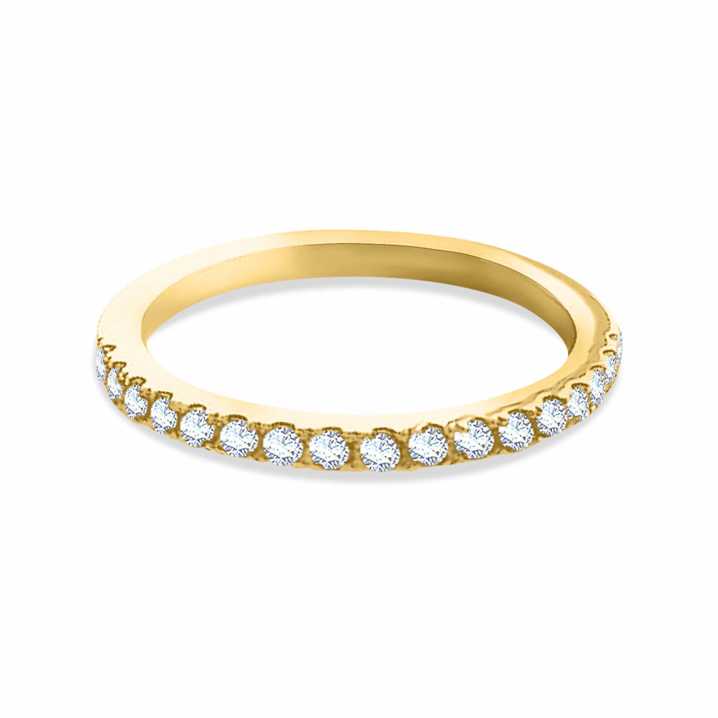 Diamant-Halbband-2-3-Diamant-Ring-18k-Gold