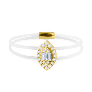 Floating Ring Milady 18K Gold and Diamonds | Aquae Jewels