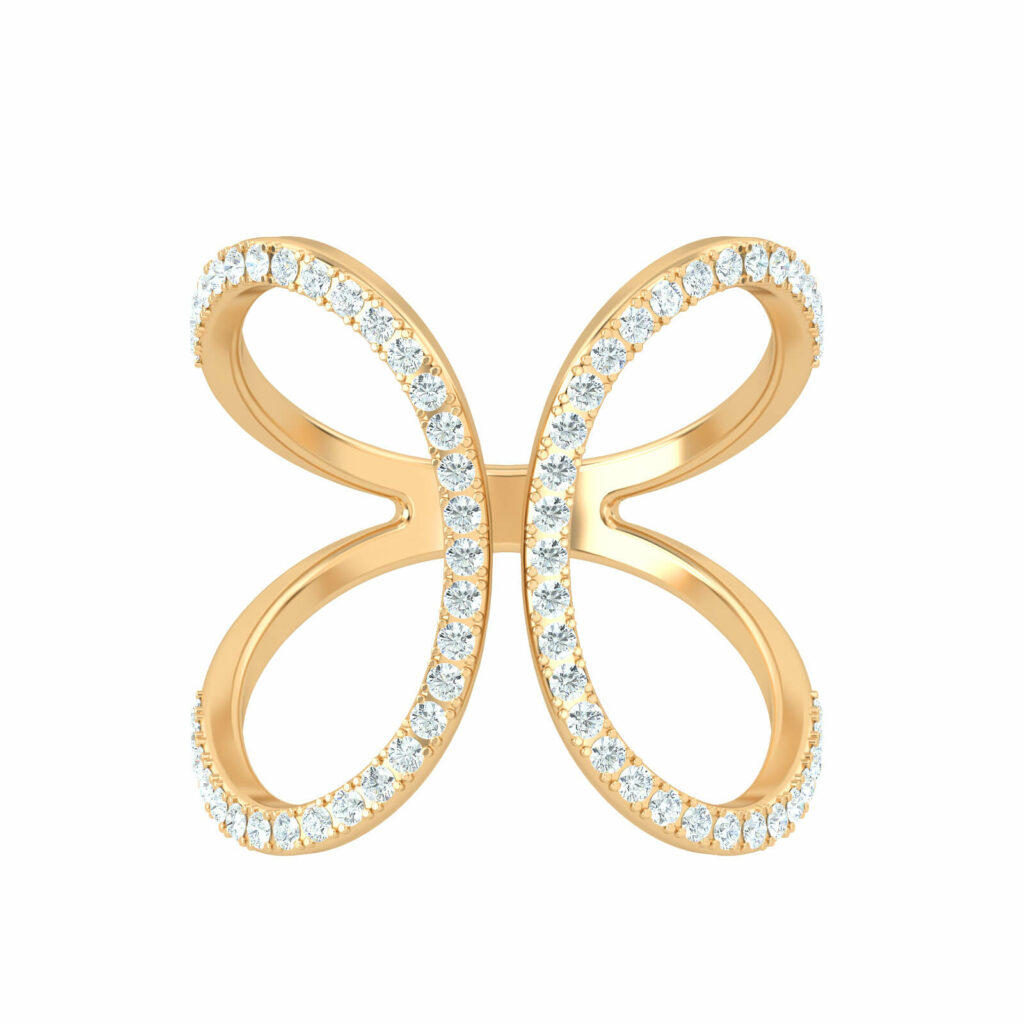 anneau moderne-diamond-anneau-aphrodite-18k-or