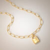 Collier d&#039;or pour homme-lock