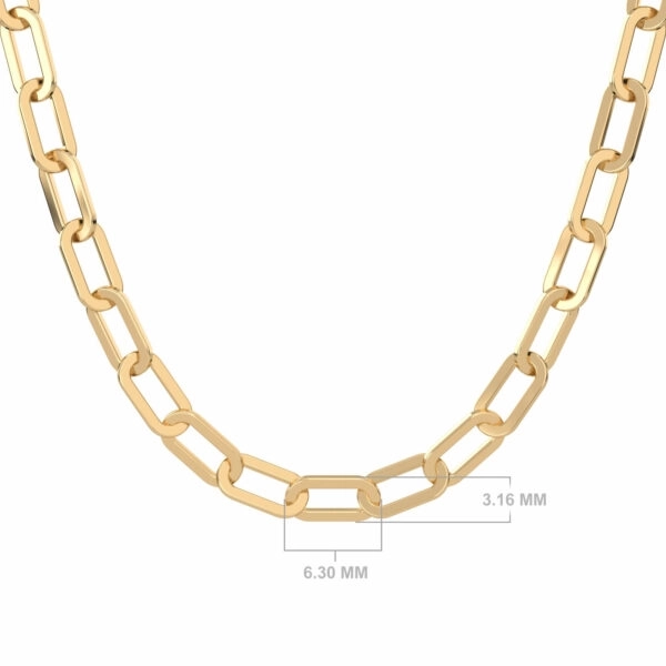 Full Gold Links Men’s Necklace - Aquae Jewels - Exquisite Jewelry