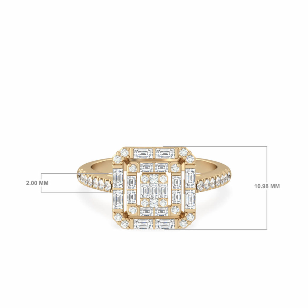 anneau de diamant brillant-anneau de diamant brillant-18k-or