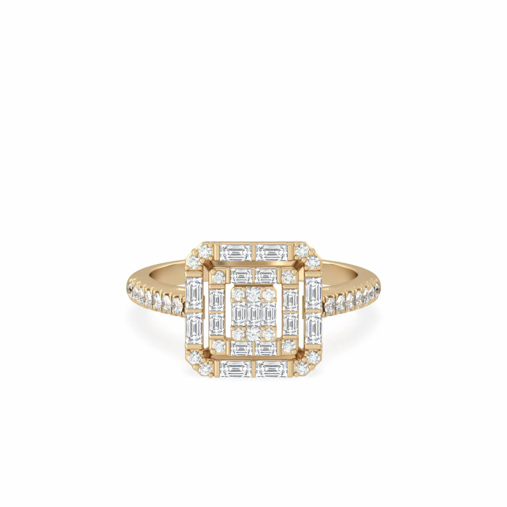 anneau de diamant brillant-anneau de diamant brillant-18k-or