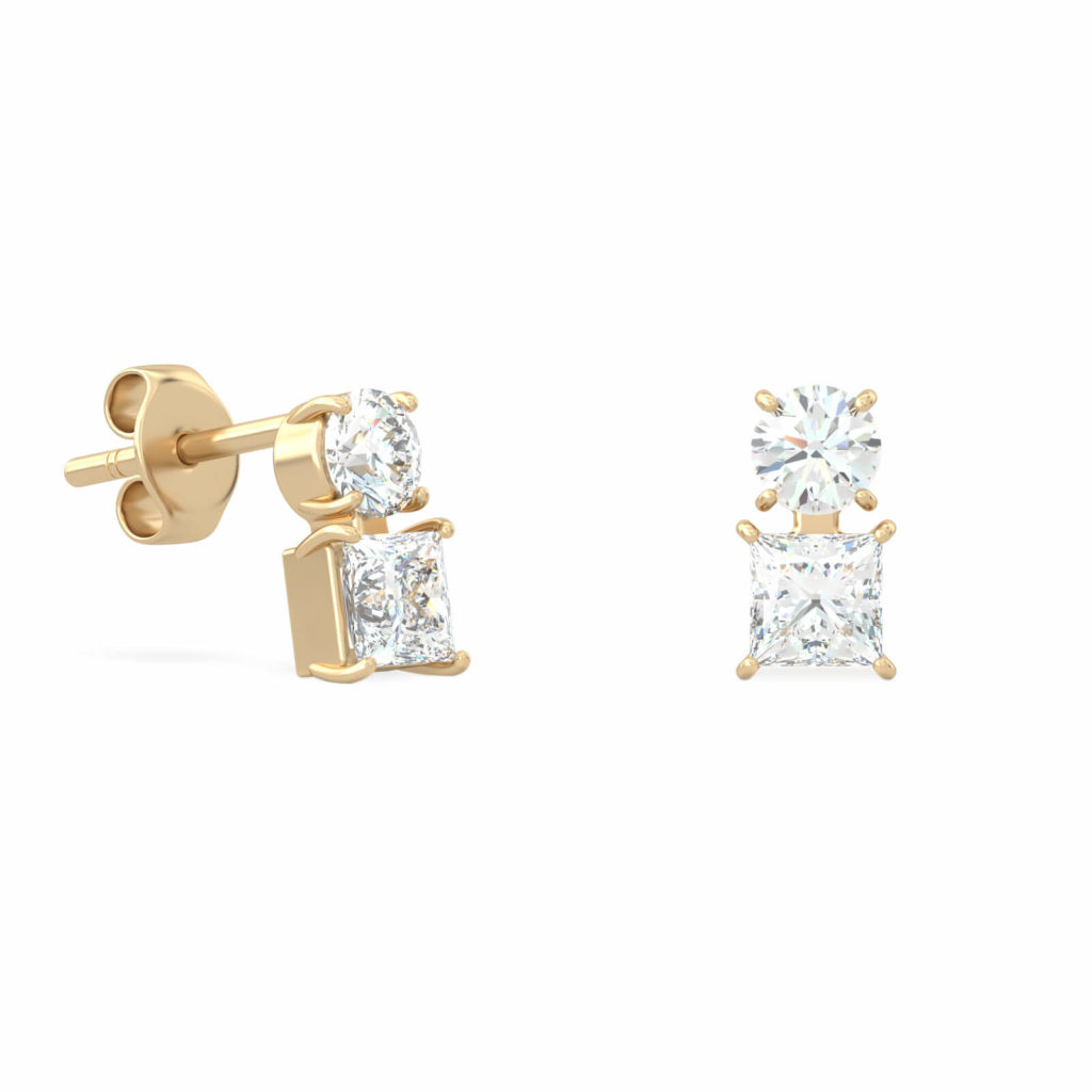 square-diamond-earrings-stud-mona-18k-gold