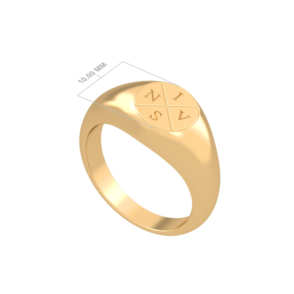 personalized-gold-ring-ring-men-versailles-round-4-letter-18k-gold