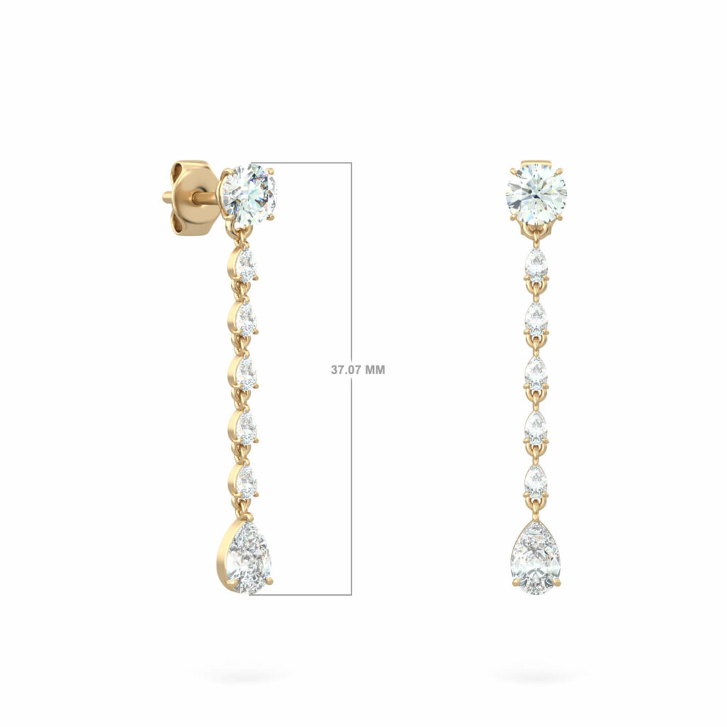 pear-cut-diamond-earrings-long-florentine-18k-gold-and-diamonds