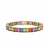 bracelet en pierre multicolore-arc-en-ciel-18k