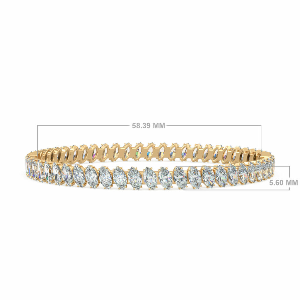 bracciale elegante-diamante-18k-oro