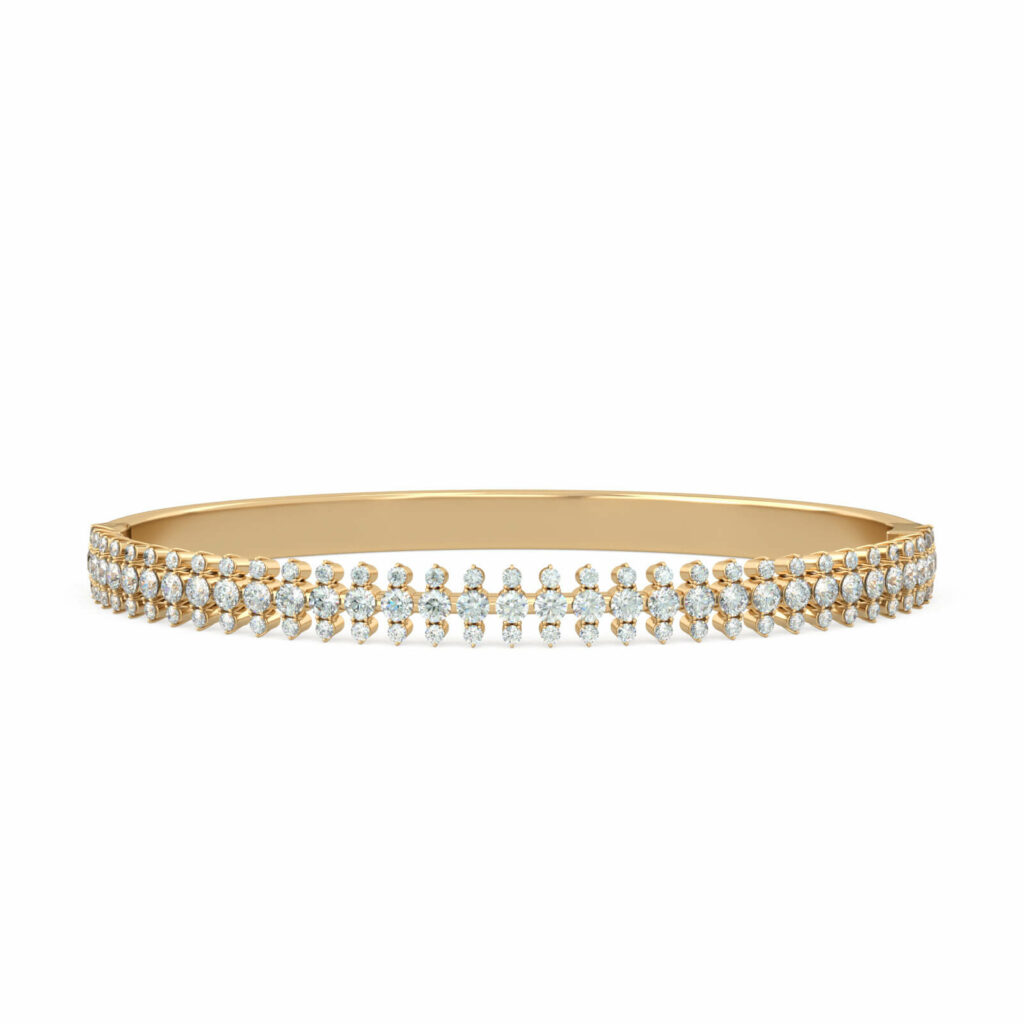 bracelet stylisé en diamant-18k-or