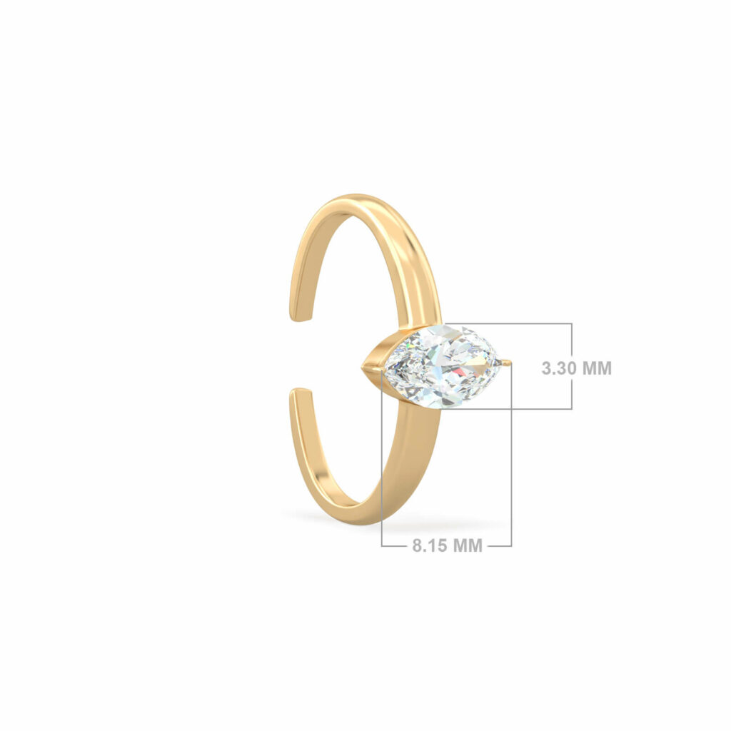 gold-marquise-diamond-earring-18k-gold