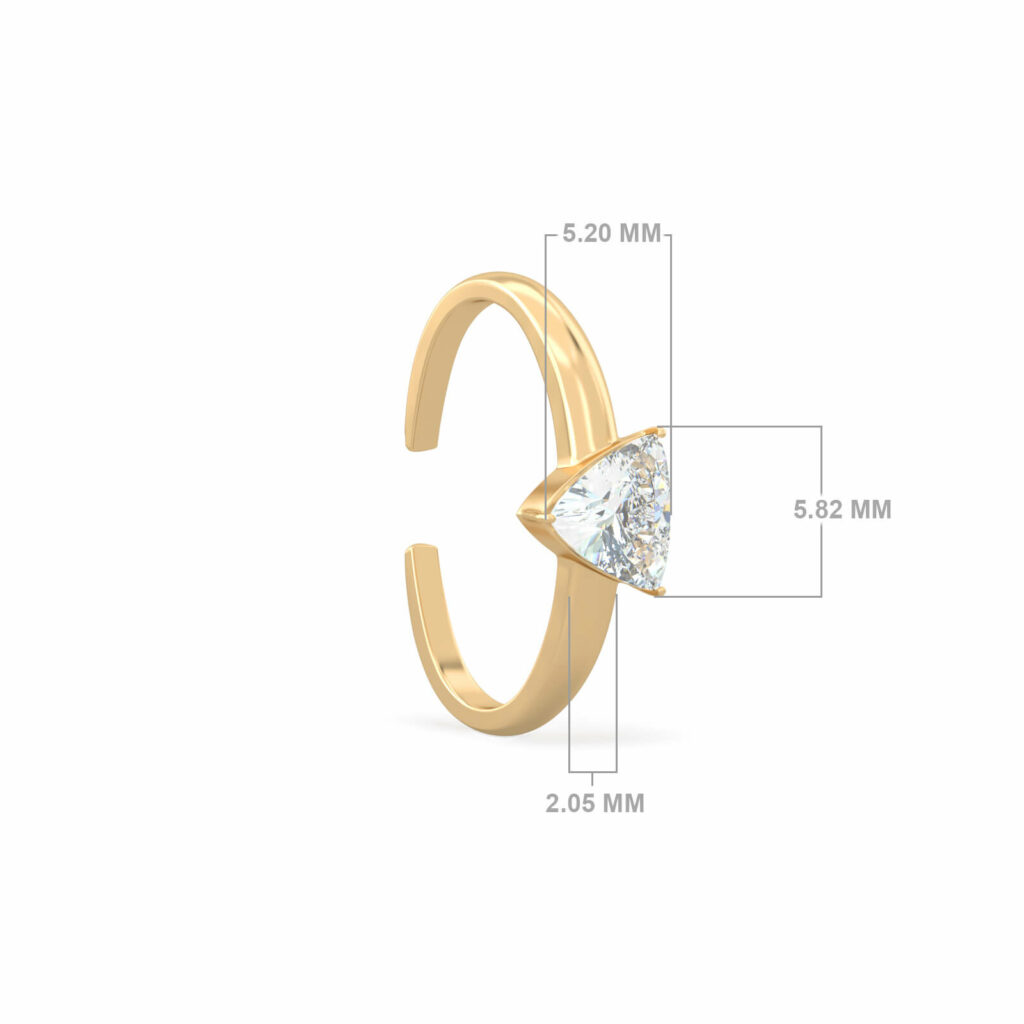 gold-diamond-ear-cuff-solitaire-triangle-18k-gold