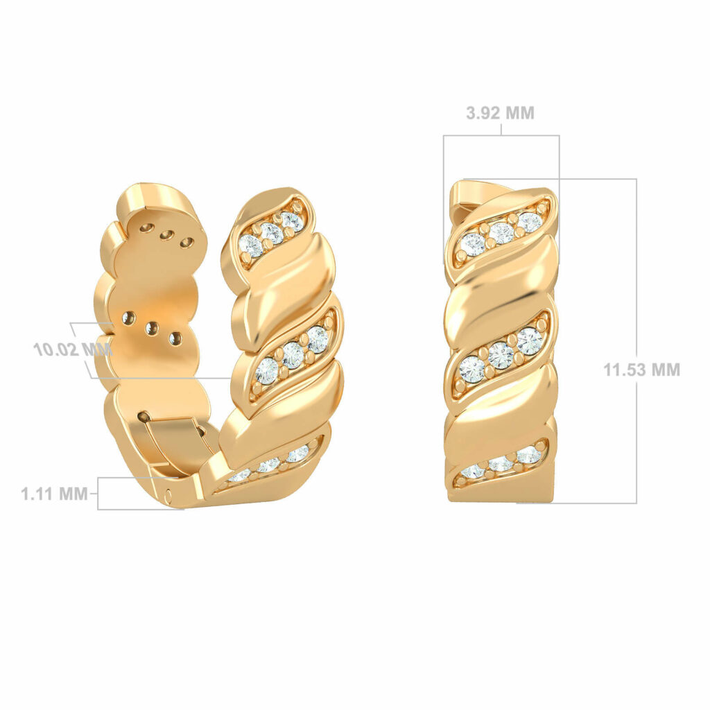 Earring BL-3004 PAIR Y SIZE