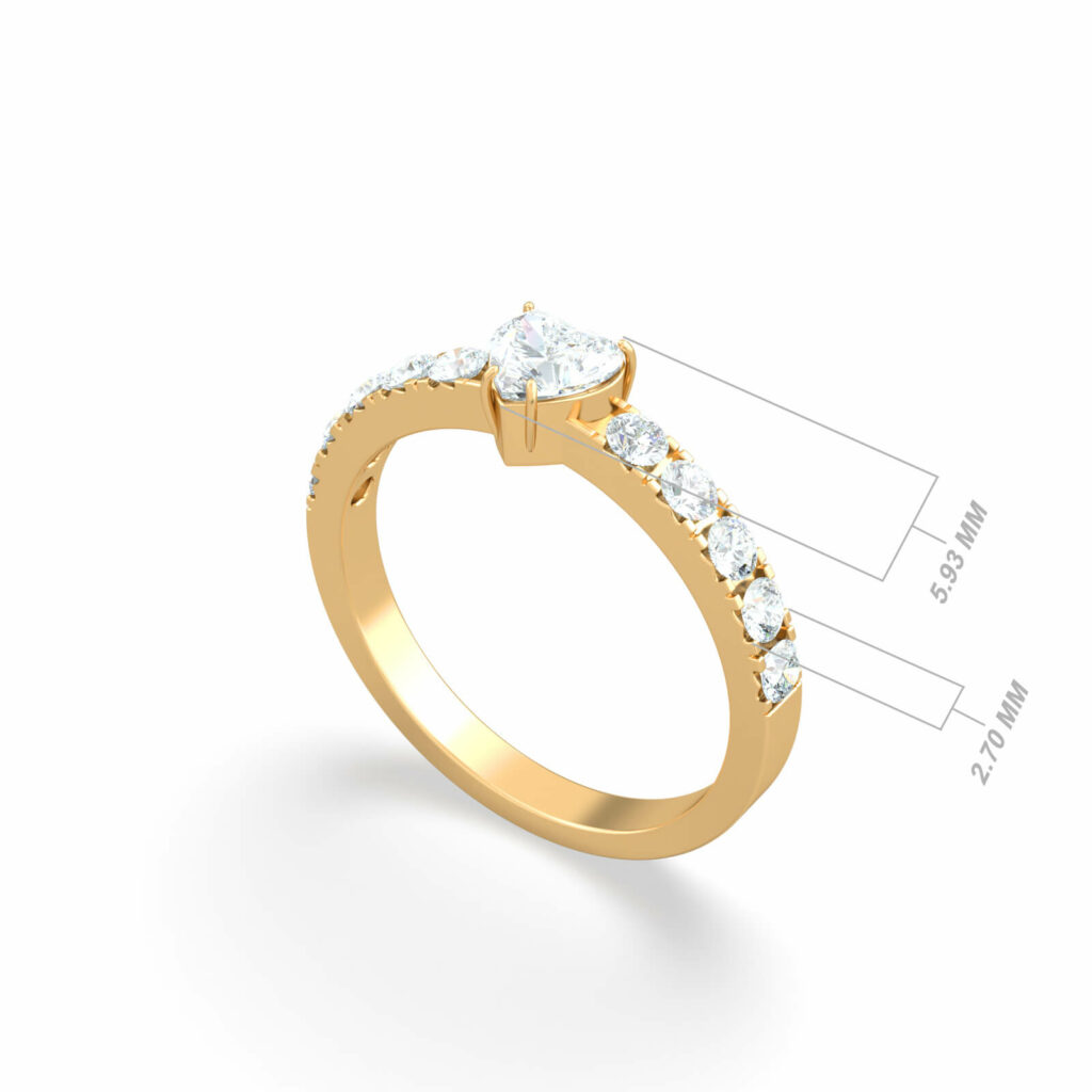 bague coeur-petite-diamande-18k-or