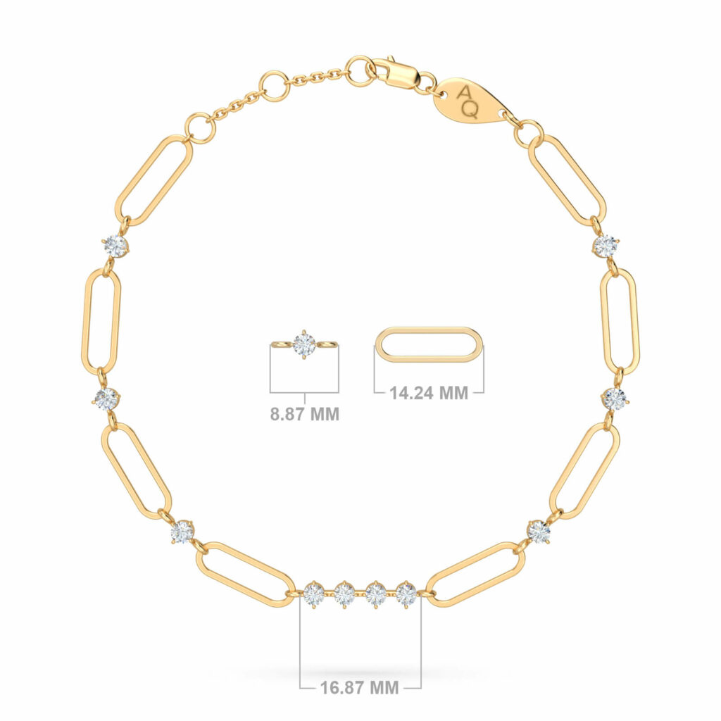 Bracelet diamant-link-gatsby-dream-18k-or