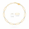 bracelet or-diamant-link-gatsby-premium-18k-or