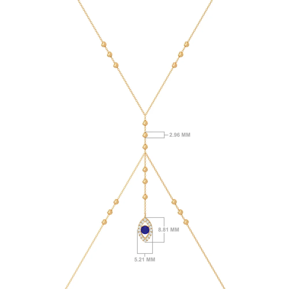 Evil Eye Body Chain -gold- Aquae Jewels - Exquisite Jewelry