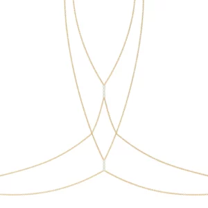 Perlen Körperkette - Gelbgold - Aquae Jewels - Exquisiter Schmuck