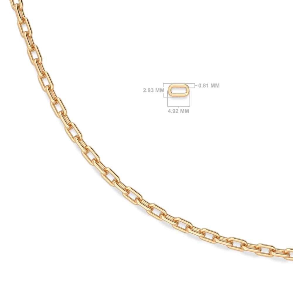 Classic Gold Chain Canterburry Necklace in 18K Gold