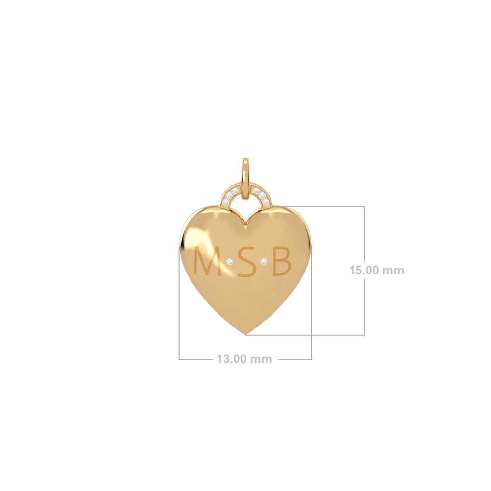 Pendant Heart Y SIZE