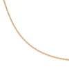 Collier minimaliste à chaîne en or - croix de pomme-18k