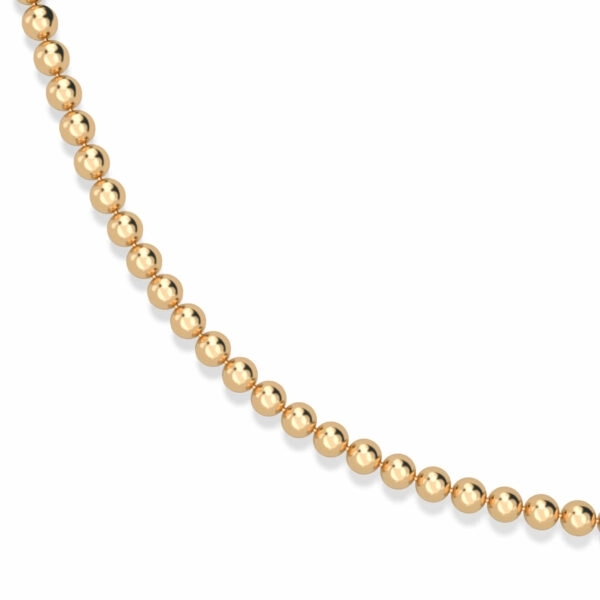 Chain Beads Necklace - Aquae Jewels - Exquisite Jewelry in 18k Gold & Diamonds _ Dubai