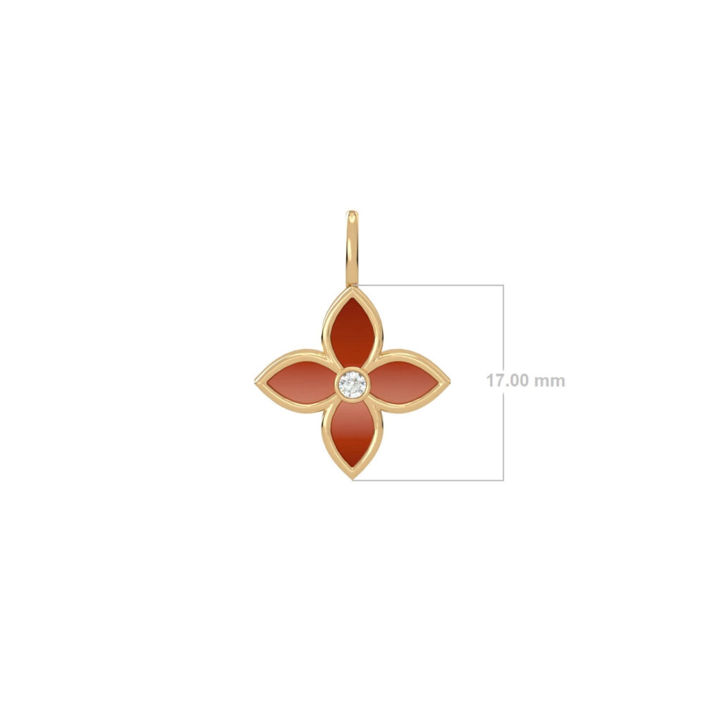 Pendant Ava Carnelian Y SIZE