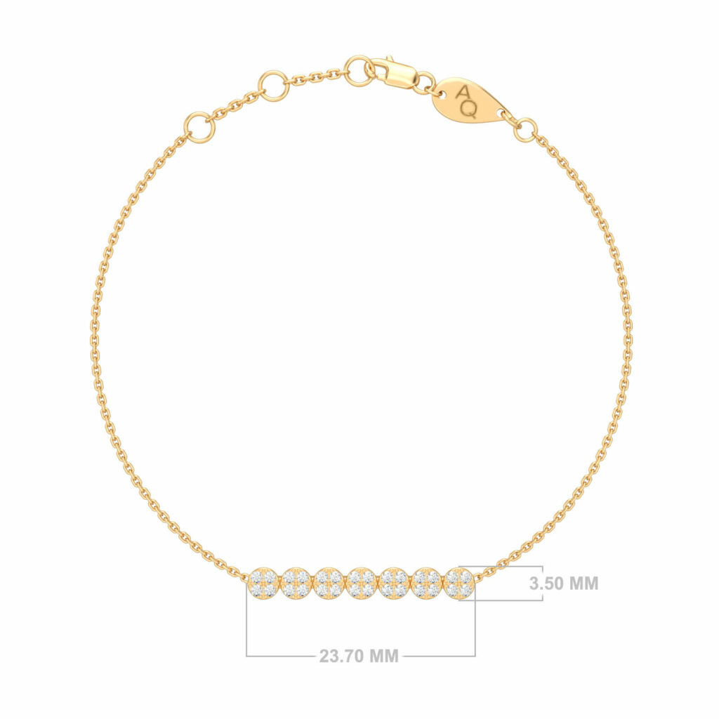 bracciale a file di diamanti-diana-18k-oro