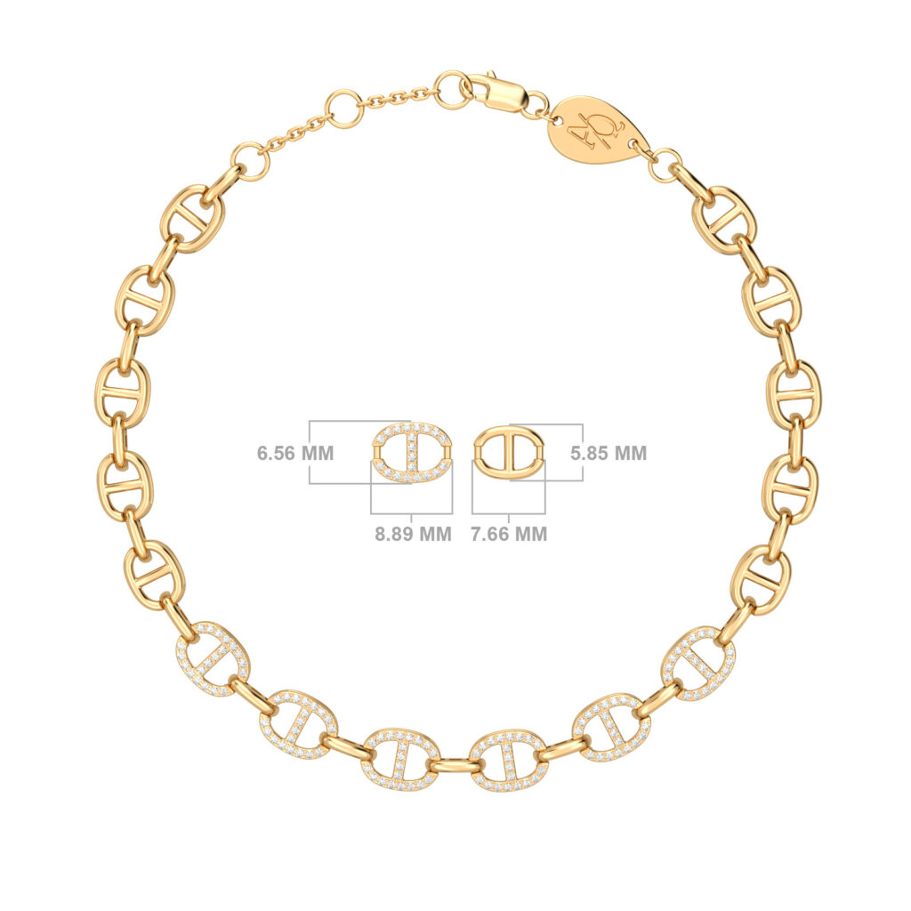 olympia-bracelet-chaîne en or-18k-or