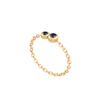 nero-diamante-anello-duo-catena-18k-oro