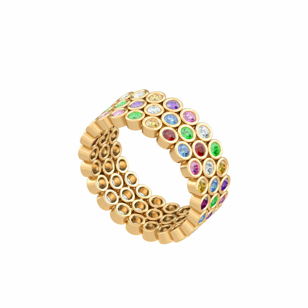 multipietra-anello-gloria-18k-oro