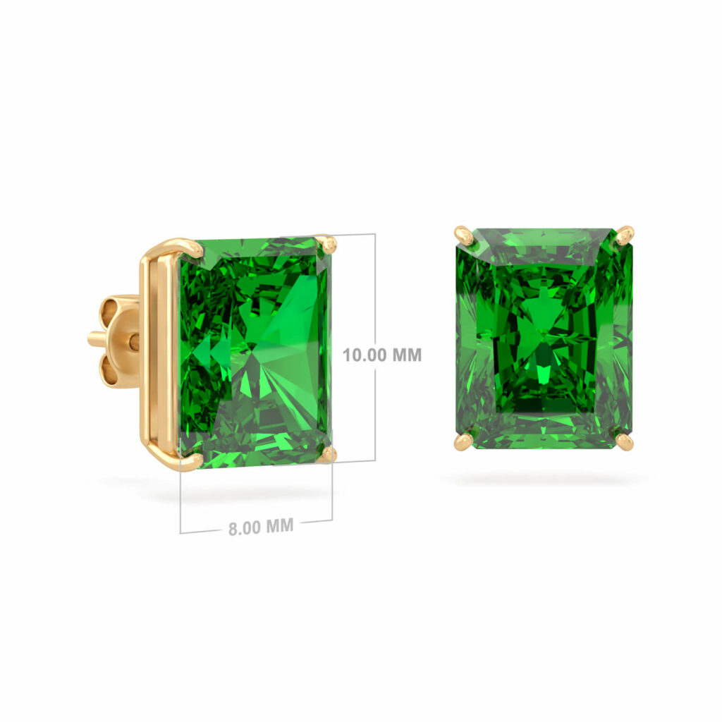 Earrings Stud Chloe EMERALD Y SIZE