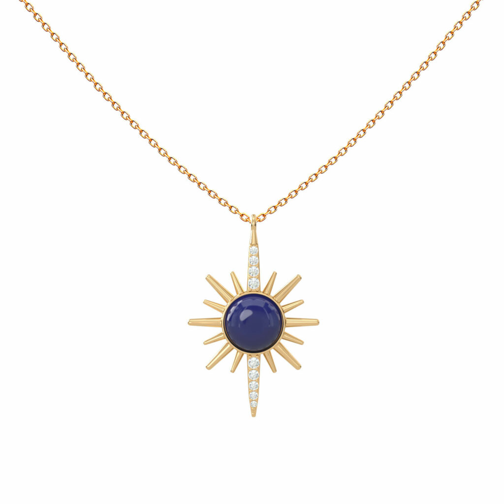 collier en pierres semi-précieuses-neptune-18k-or