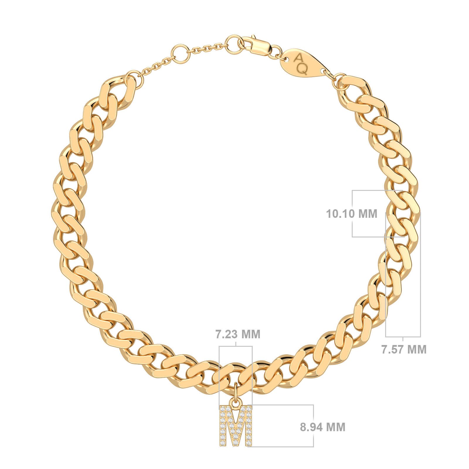 Bracelet de cheville double chaîne diamantée pour Femme chez Sing