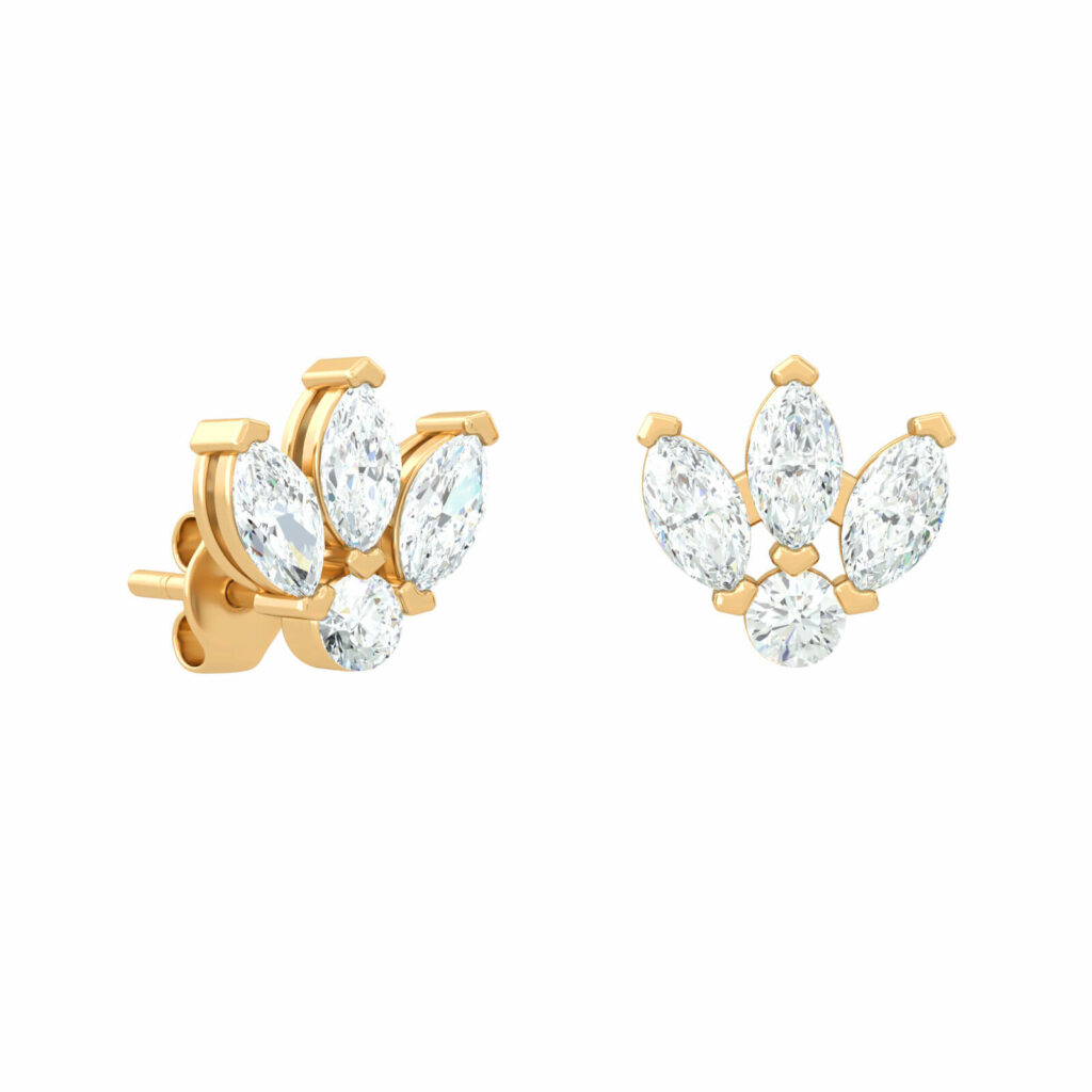 marquise-diamond-stud-earrings-18k-gold