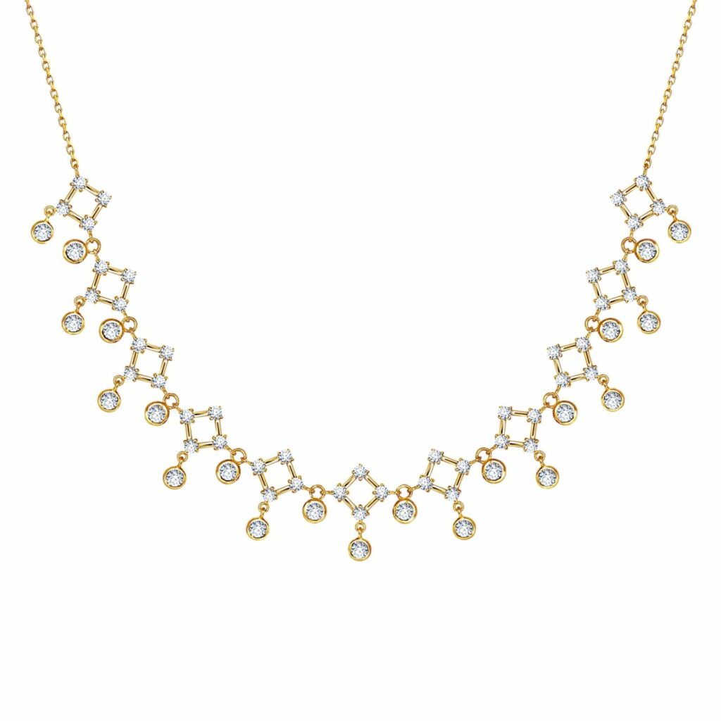 Diamond Chain Choker – Glamour Choker in 18K Gold and Diamonds