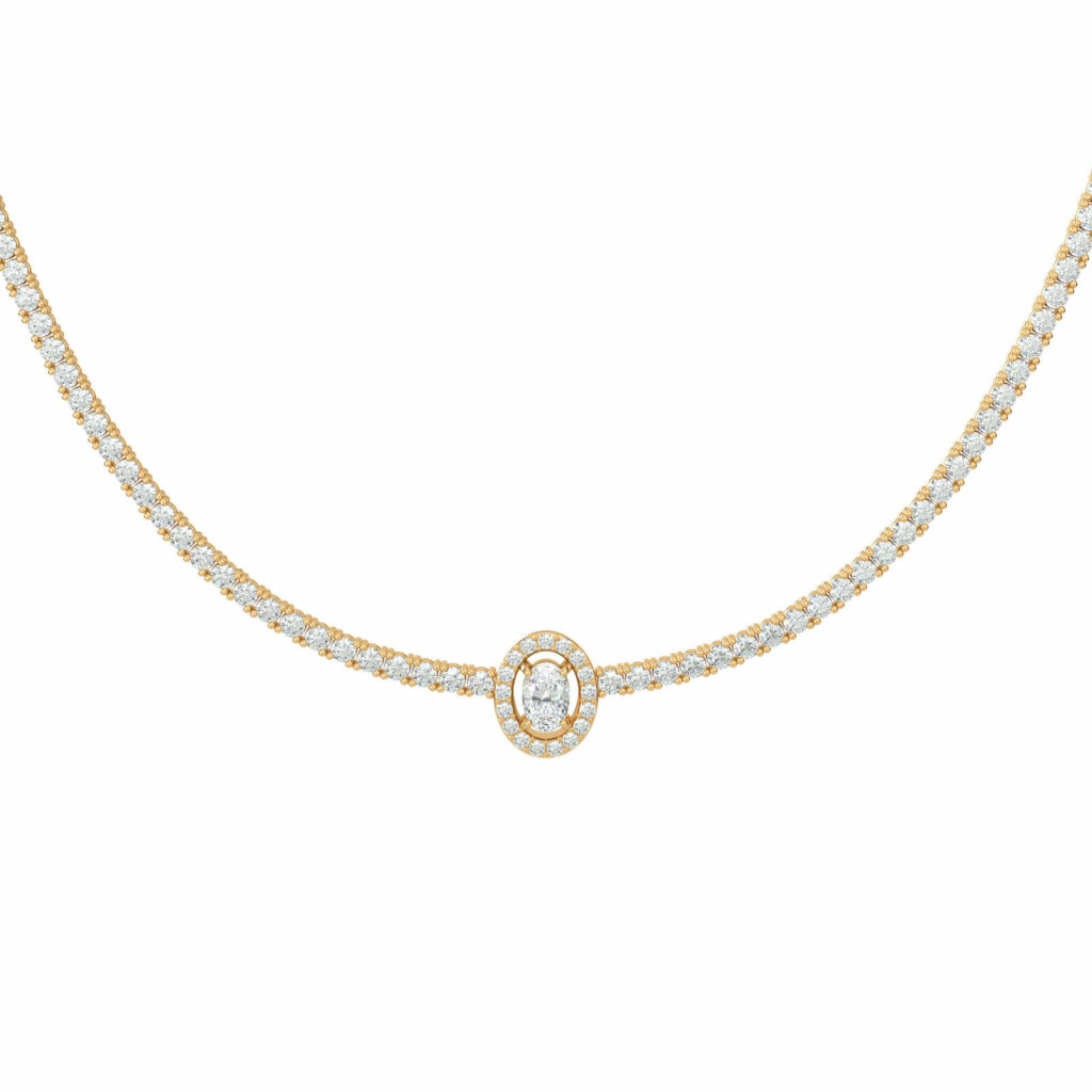 Diamant-Halskette-Gold-Kette-eternal-oval-18k-Gold