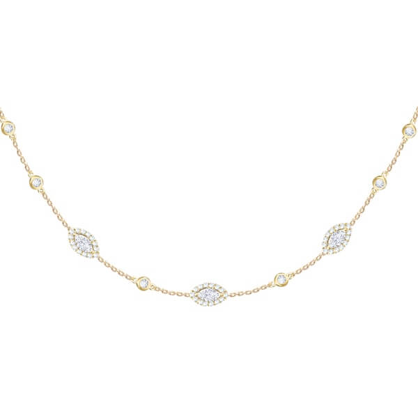 Marquise Diamond Choker Belle Amie in 18K Gold