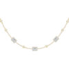 Choker Belle Amie con taglio smeraldo in oro 18 carati e diamanti