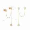 boucles d'oreilles diamantées-fleur de fée-18k-or