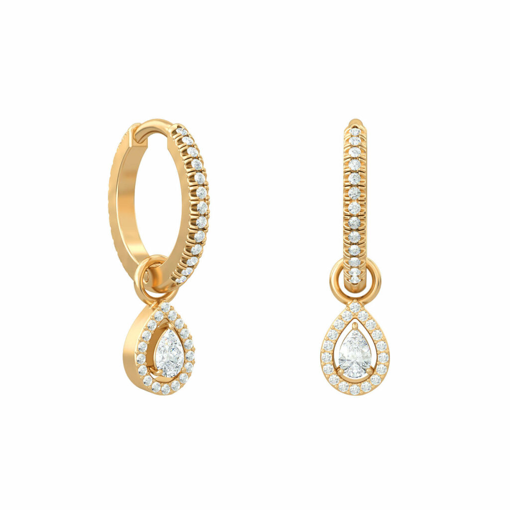 Earring Mini Hoops Verona Pear PAIR Y