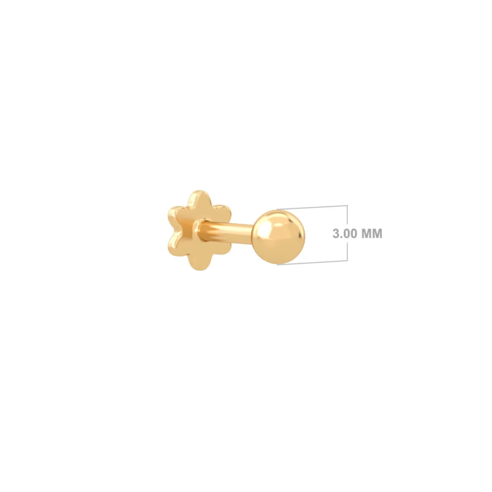 Gold Sphere Piercing - Aquae Jewels - Exquisite Jewelry in 18k Gold & Diamonds | Dubai