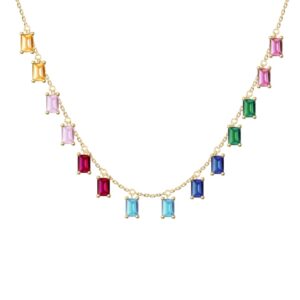 Regenbogen-Halskette-18k-gold