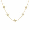 Collier d'étoiles en diamant - Collier d'étoiles Constellation en or 18K