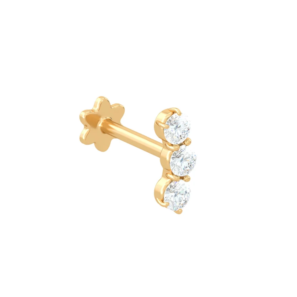 Trilogy Piercing - Aquae Jewels - Exquisite Jewelry