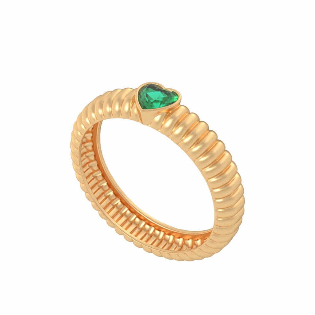 Bague Hermes Coeur - YG - E - 1