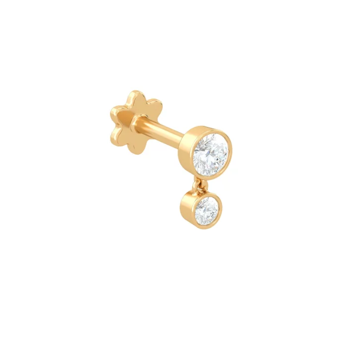 Sisters Piercing - yellow gold - Aquae Jewels - Exquisite Jewelry