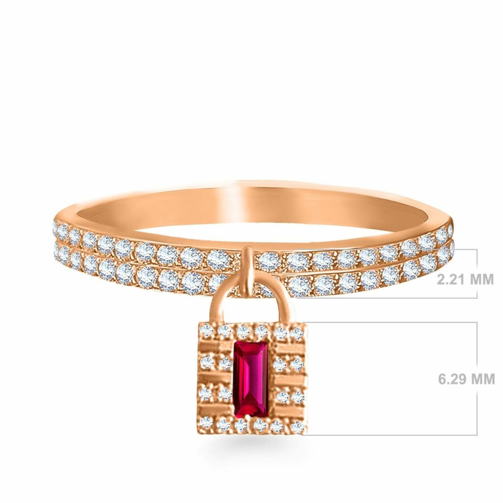 Ring Ruby Lock SIZE