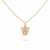 collier-pendentif diamant-nid d'abeille-18k-or