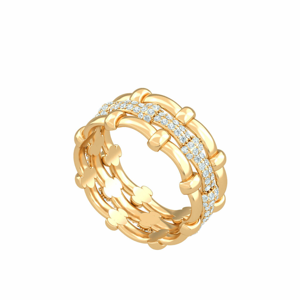 anello classico con diamante-burlington-18k-oro